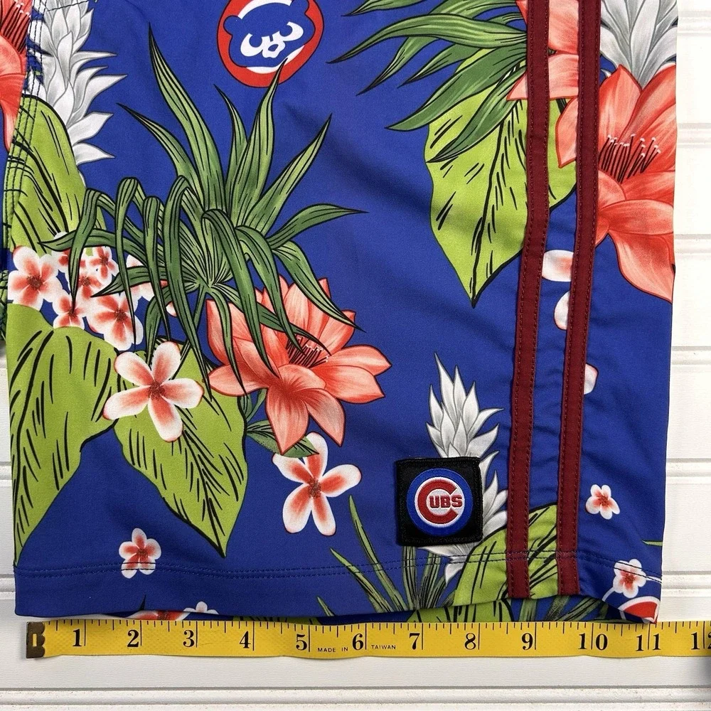 Hurley x 47 Chicago Cubs Phantom Boardshorts Mens 32 (Fits 34) Swim Trunk Floral